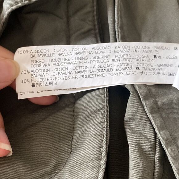 Zara Military Drawstring Waist Jacket Wilderness Utility Streetwear - Picture 9 of 9